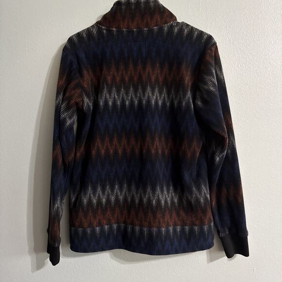 Kavu Fleece Full Zip Jacket Bold Strip Multicolor outdoor Womens Medium - Picture 3 of 4